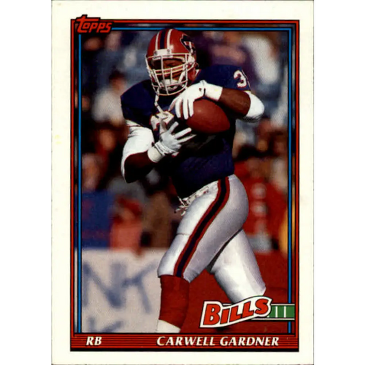 1991 Topps #42 Carwell Gardner NM-MT Buffalo Bills Football Card  Image 1