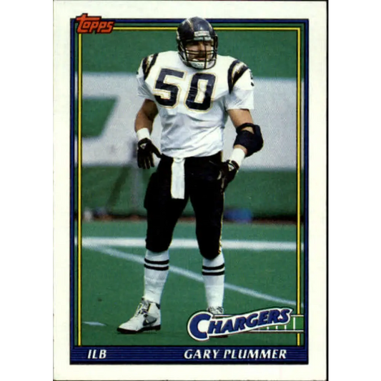 1991 Topps #421 Gary Plummer NM-MT San Diego Chargers Football Card  Image 1