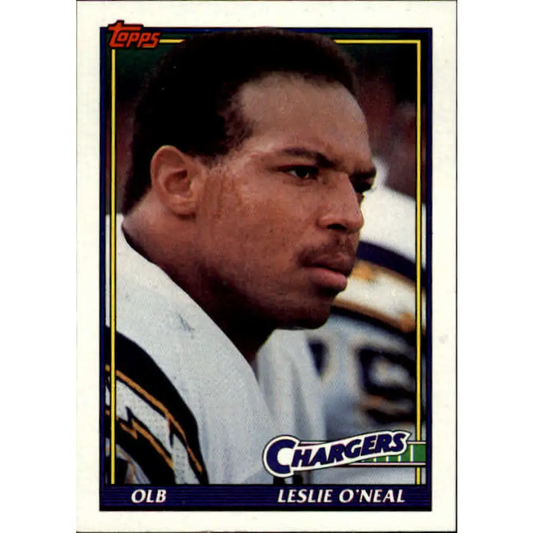 1991 Topps #429 Leslie O'Neal NM-MT San Diego Chargers Football Card  Image 1