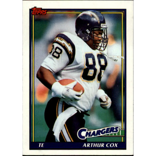 1991 Topps #433 Arthur Cox NM-MT San Diego Chargers Football Card  Image 1