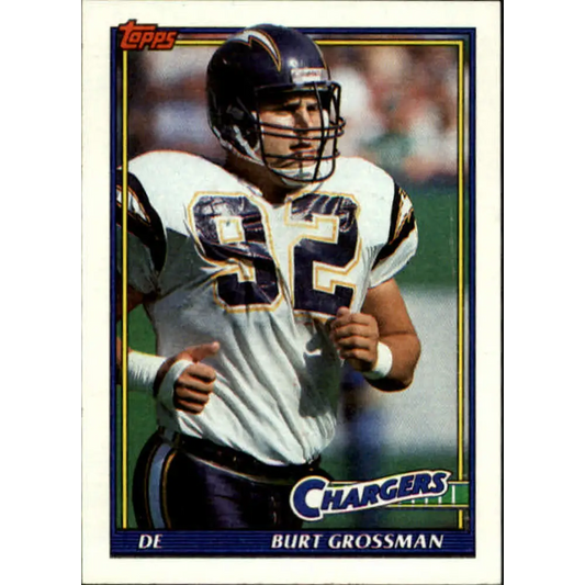 1991 Topps #434 Burt Grossman NM-MT San Diego Chargers Football Card  Image 1