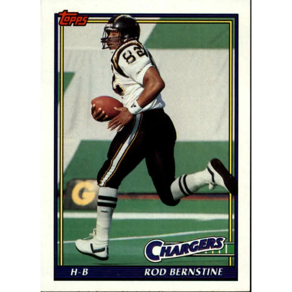 1991 Topps #436 Rod Bernstine NM-MT San Diego Chargers Football Card  Image 1