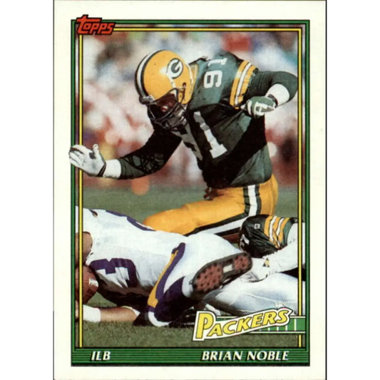 1991 Topps #440 Brian Noble NM-MT Green Bay Packers Football Card  Image 1