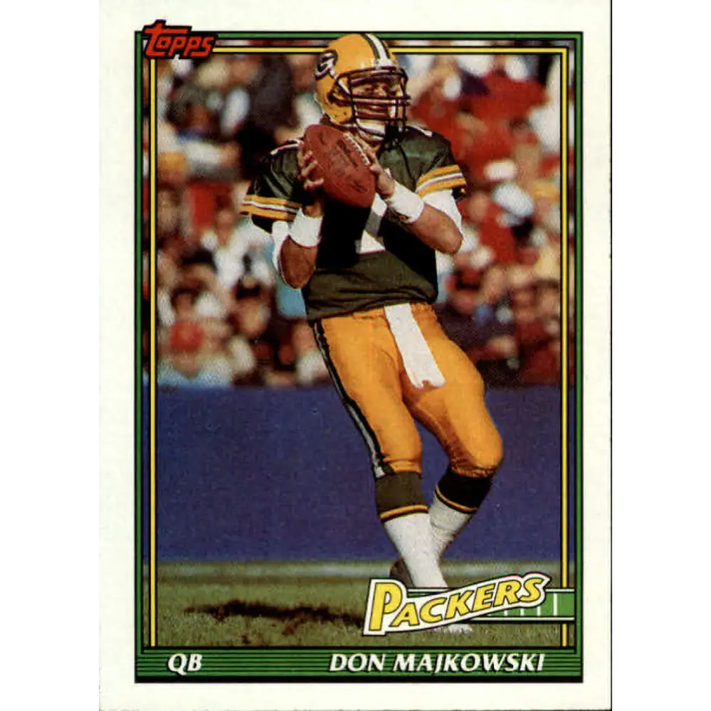 1991 Topps #442 Don Majkowski NM-MT Green Bay Packers Football Card  Image 1