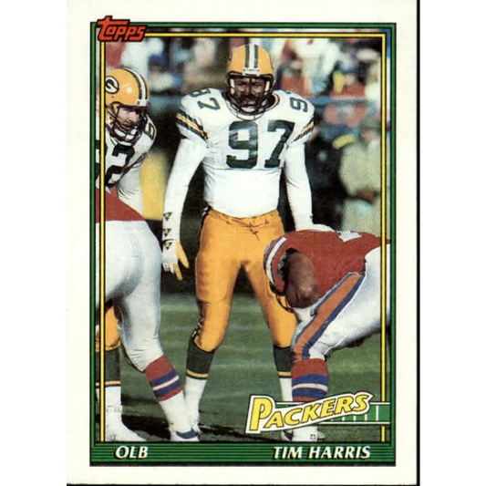 1991 Topps #443 Tim Harris NM-MT Green Bay Packers Football Card  Image 1
