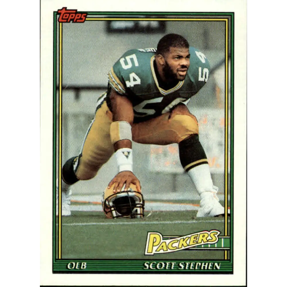 1991 Topps #444 Scott Stephen NM-MT RC Rookie Green Bay Packers Football Card  Image 1