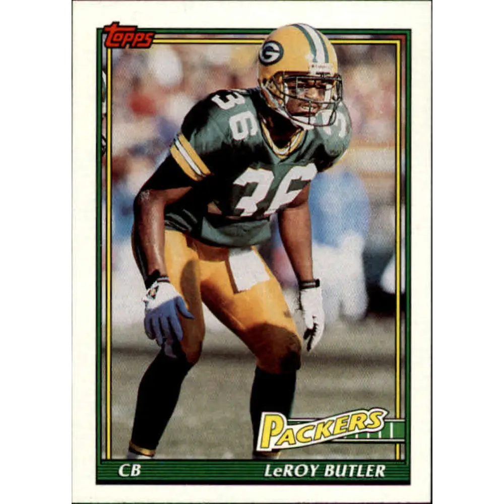 1991 Topps #450 LeRoy Butler NM-MT Green Bay Packers Football Card  Image 1