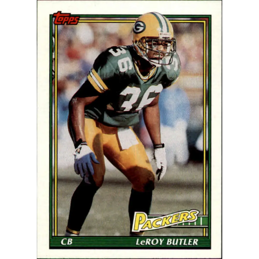 1991 Topps #450 LeRoy Butler NM-MT Green Bay Packers Football Card  Image 1