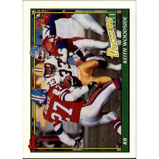 1991 Topps #451 Keith Woodside NM-MT Green Bay Packers Football Card  Image 1