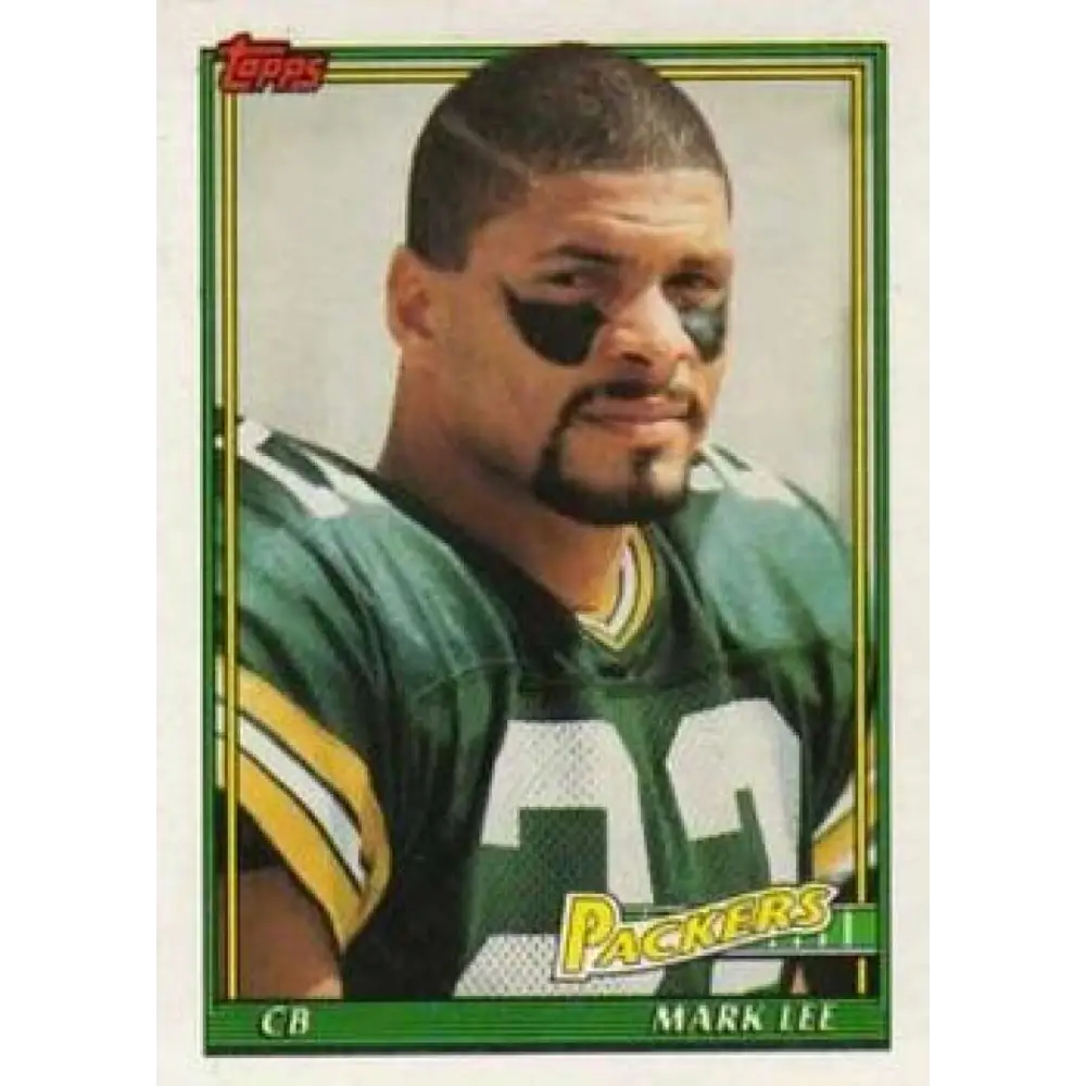 1991 Topps #453 Mark Lee NM-MT Green Bay Packers Football Card  Image 1