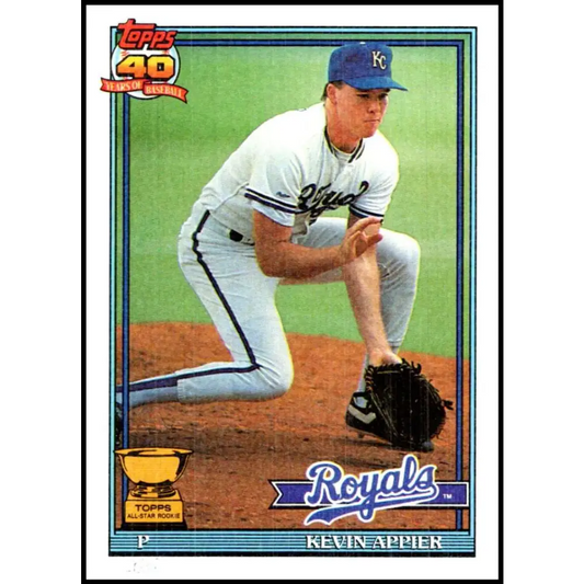 1991 Topps #454 Kevin Appier NM-MT Kansas City Royals Baseball Card  Image 1