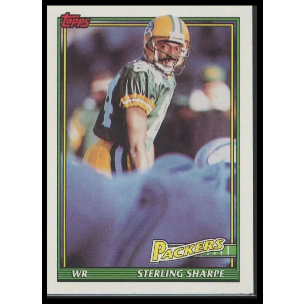 1991 Topps #456 Sterling Sharpe NM-MT Green Bay Packers Football Card  Image 1
