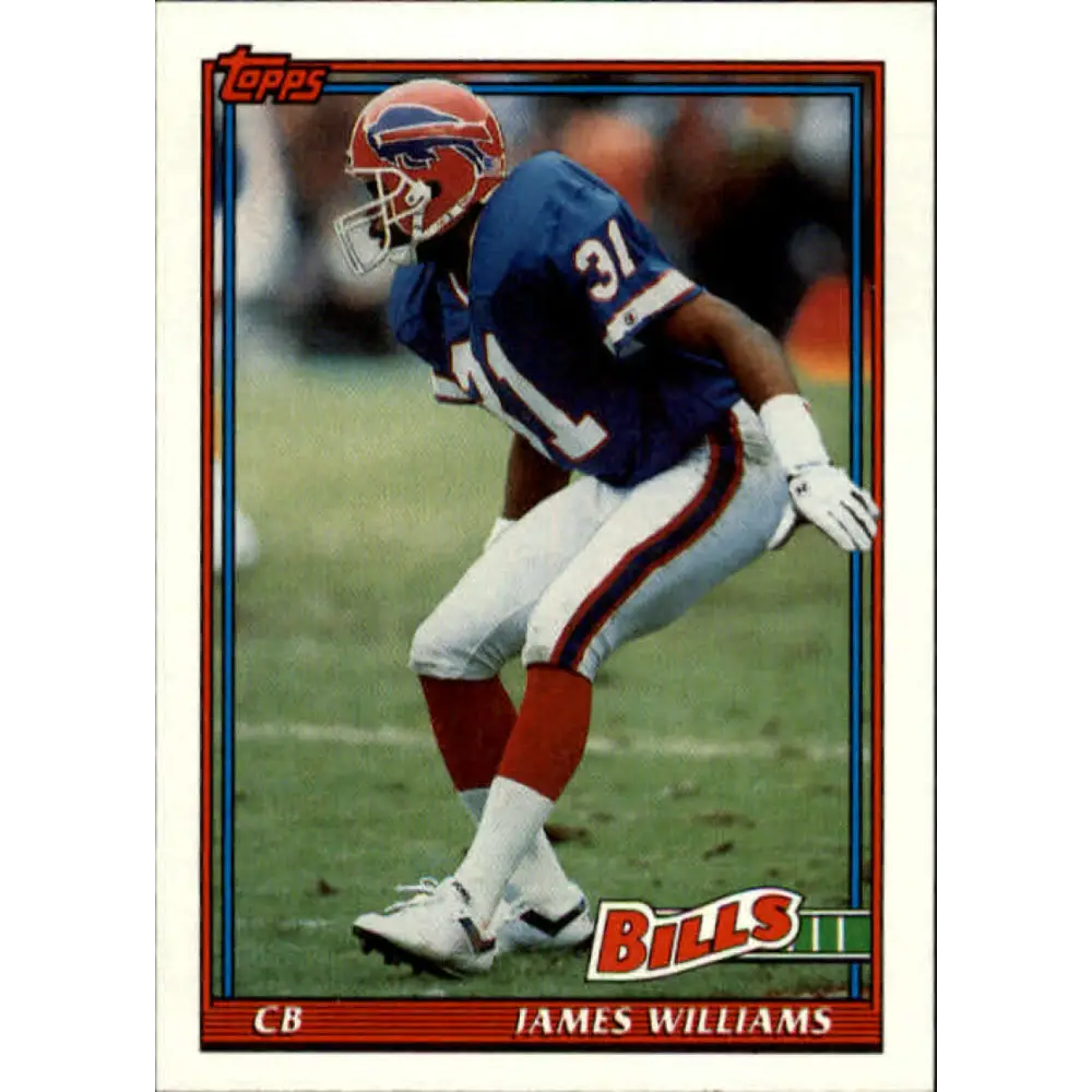 1991 Topps #46 James Williams NM-MT Buffalo Bills Football Card  Image 1