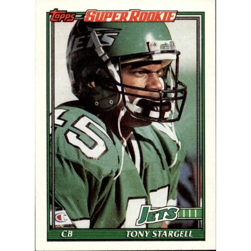 1991 Topps #467 Tony Stargell NM-MT RC Rookie New York Jets Football Card  Image 1
