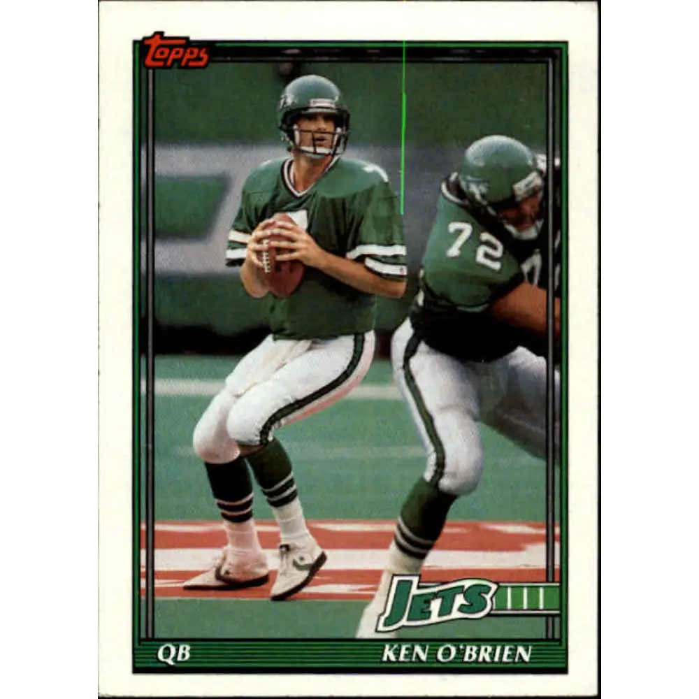 1991 Topps #468 Ken O'Brien NM-MT New York Jets Football Card  Image 1