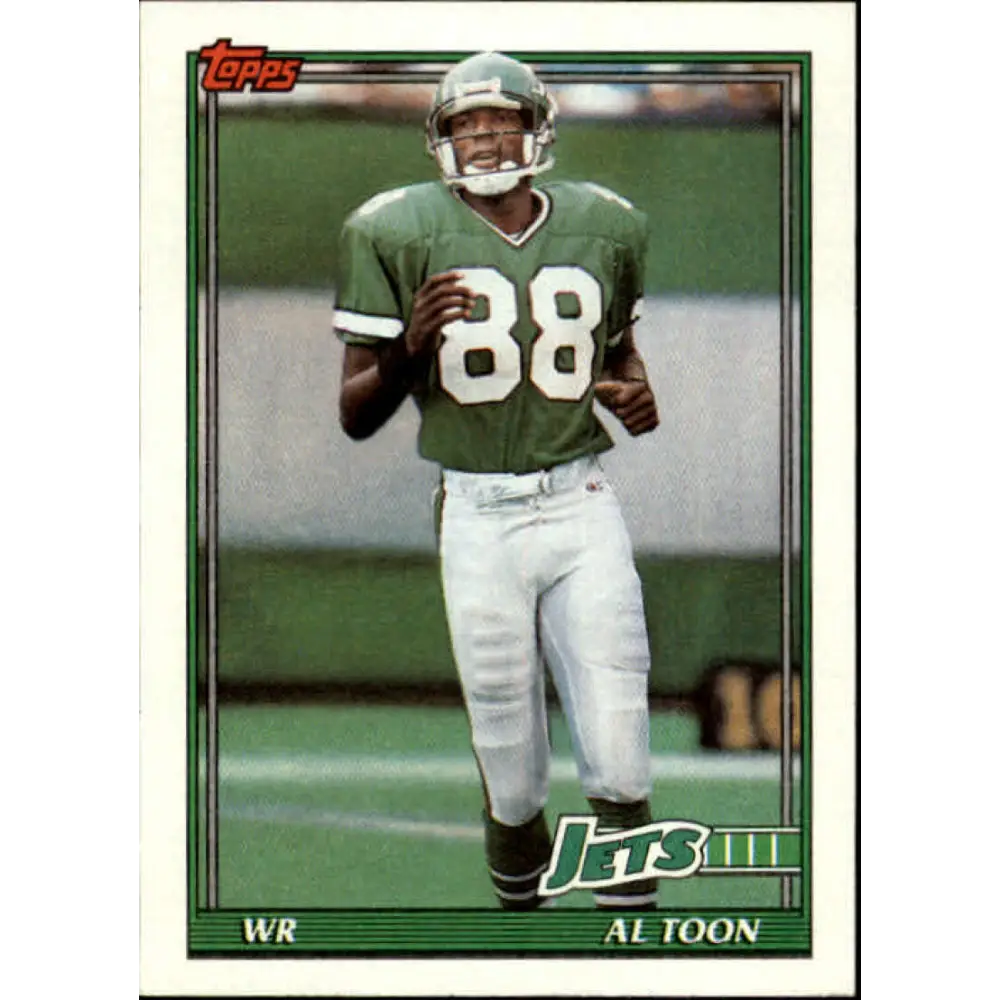 1991 Topps #476 Al Toon NM-MT New York Jets Football Card  Image 1