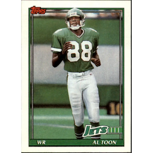 1991 Topps #476 Al Toon NM-MT New York Jets Football Card  Image 1