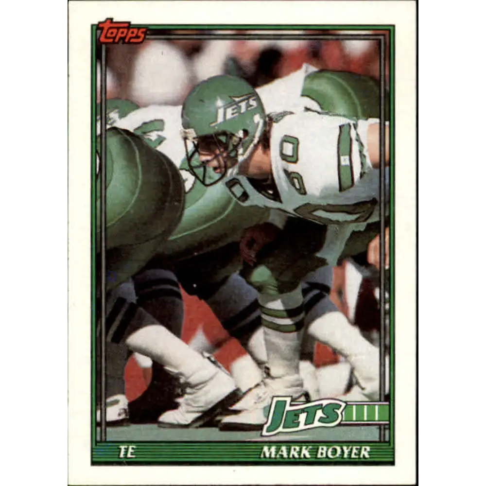 1991 Topps #478 Mark Boyer NM-MT New York Jets Football Card  Image 1