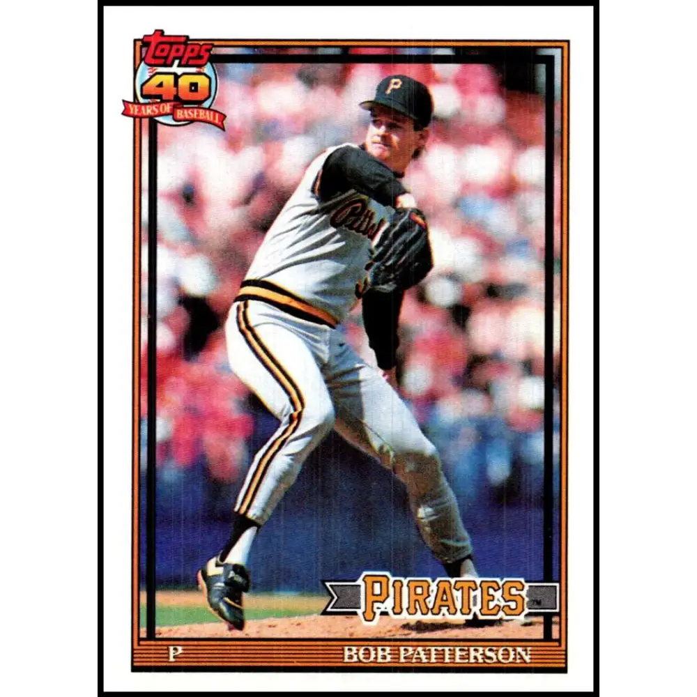 1991 Topps #479 Bob Patterson NM-MT Pittsburgh Pirates Baseball Card  Image 1