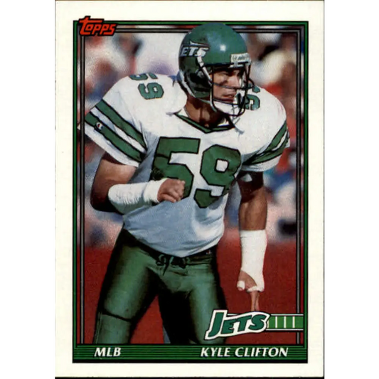 1991 Topps #479 Kyle Clifton NM-MT New York Jets Football Card  Image 1