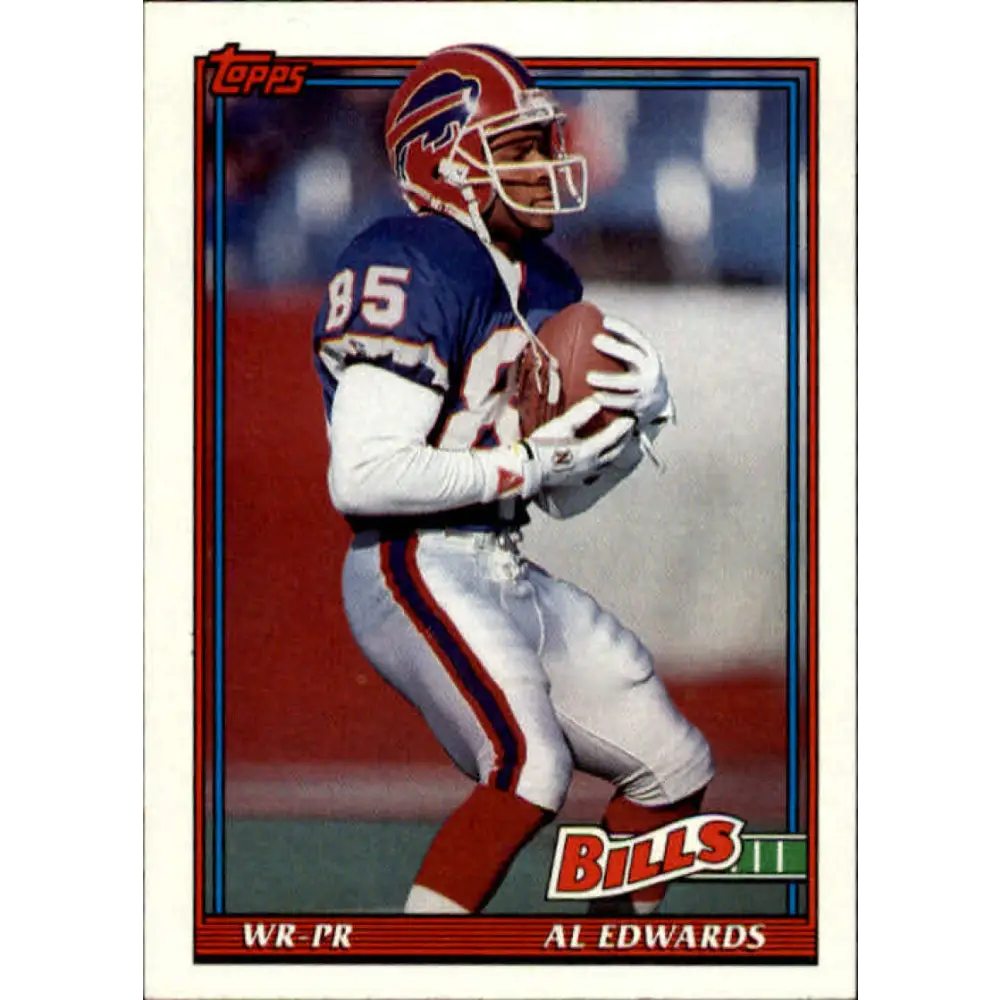 1991 Topps #48 Al Edwards NM-MT RC Rookie Buffalo Bills Football Card  Image 1
