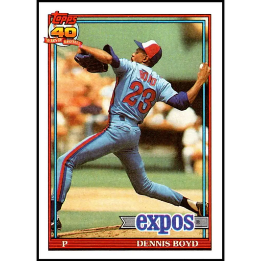 1991 Topps #48 Oil Can Boyd NM-MT Montreal Expos Baseball Card  Image 1