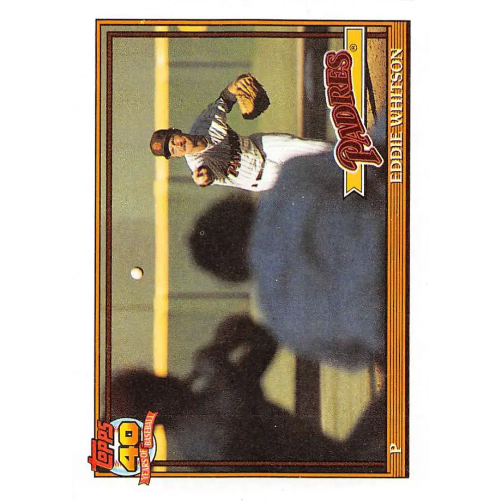 1991 Topps #481 Ed Whitson NM-MT San Diego Padres Baseball Card  Image 1