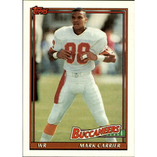 1991 Topps #483 Mark Carrier NM-MT Tampa Bay Buccaneers Football Card  Image 1