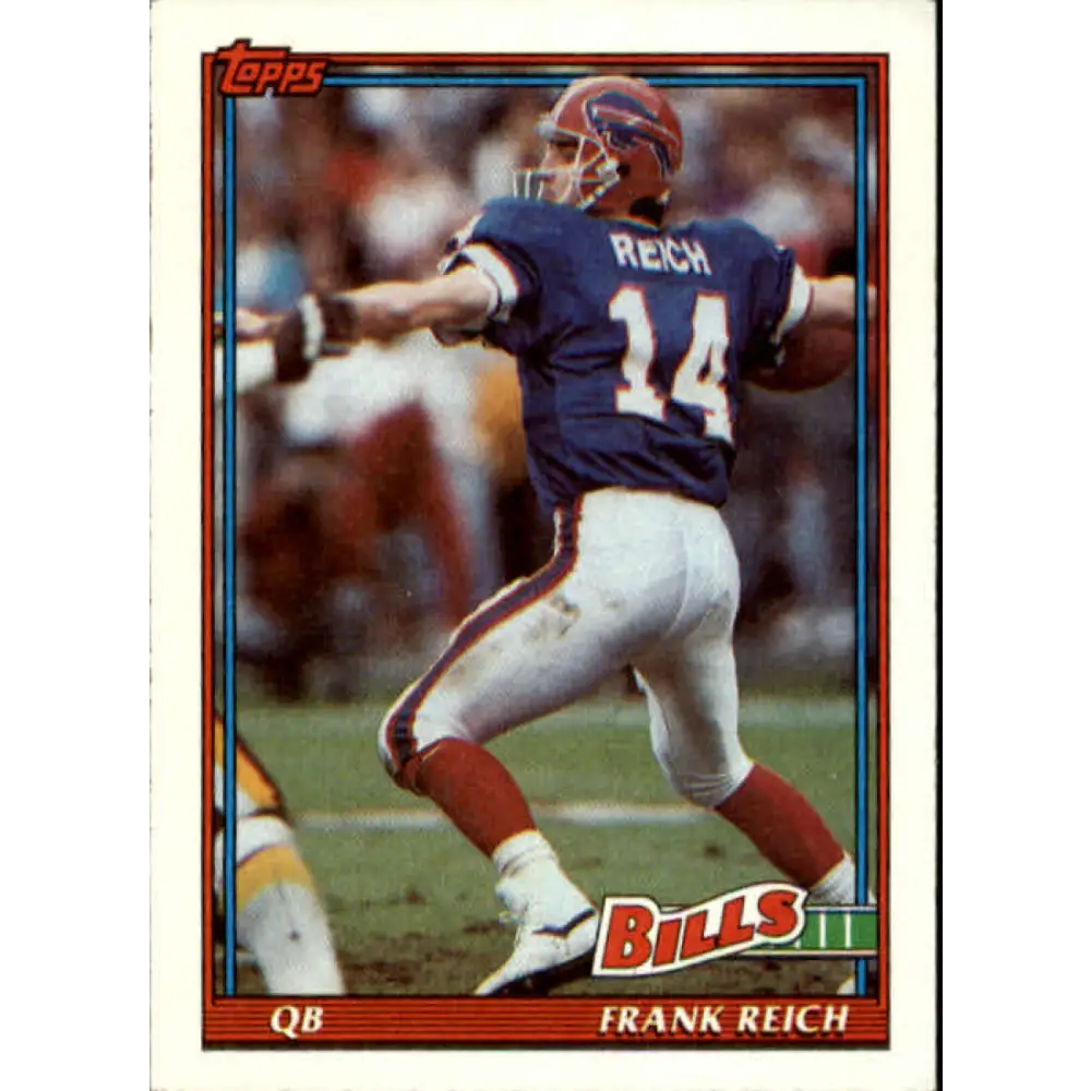 1991 Topps #49 Frank Reich NM-MT Buffalo Bills Football Card  Image 1