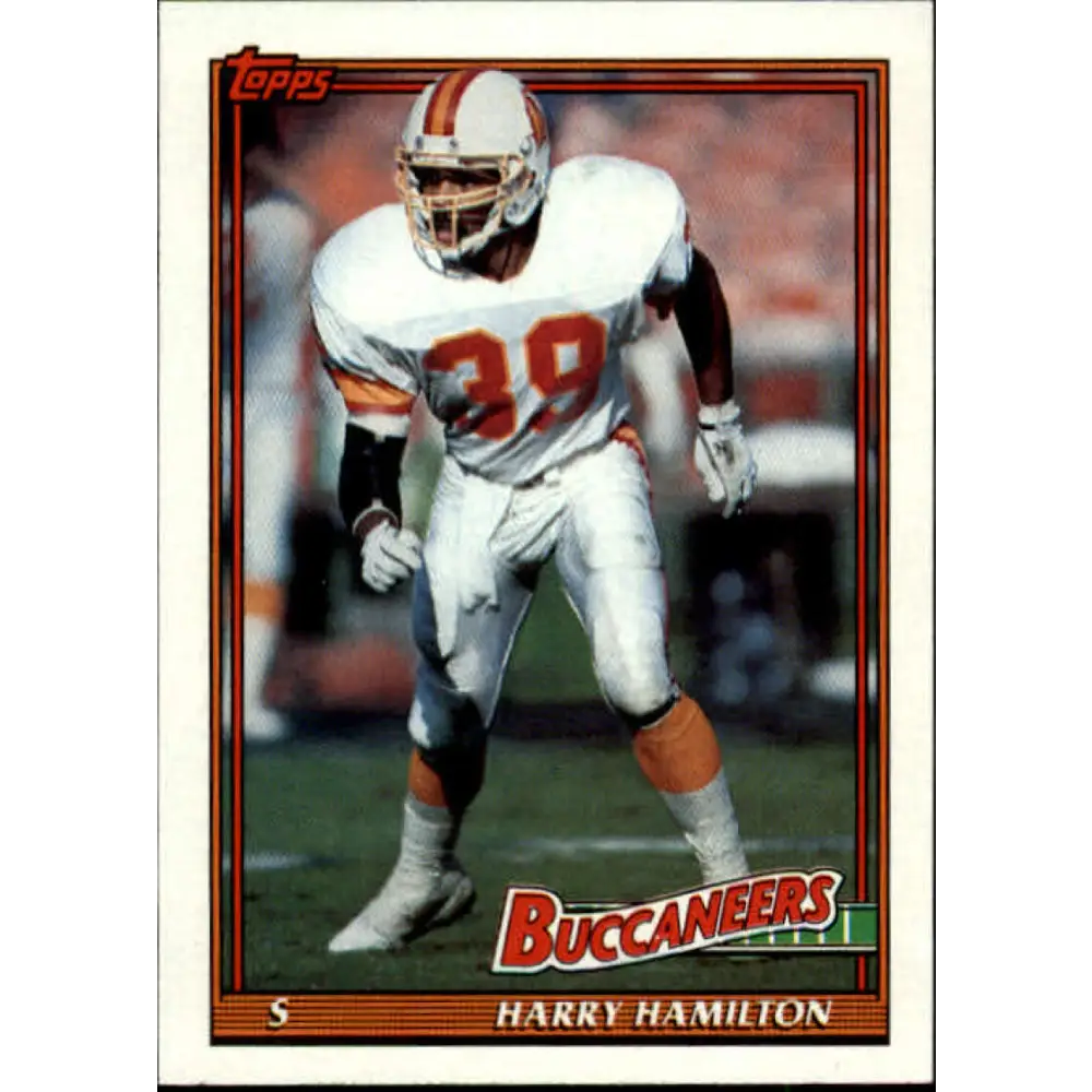 1991 Topps #490 Harry Hamilton NM-MT Tampa Bay Buccaneers Football Card  Image 1