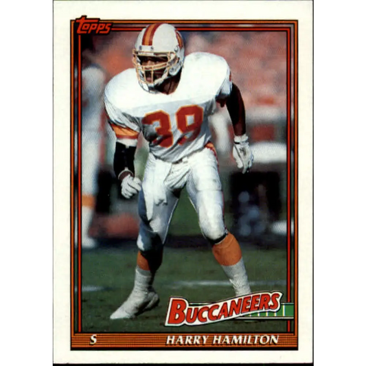 1991 Topps #490 Harry Hamilton NM-MT Tampa Bay Buccaneers Football Card  Image 1