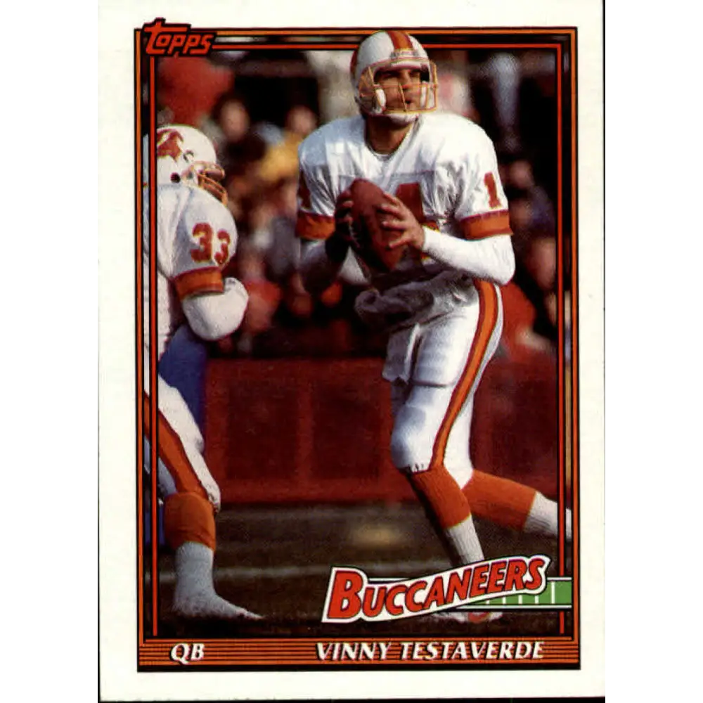 1991 Topps #491 Vinny Testaverde NM-MT Tampa Bay Buccaneers Football Card  Image 1