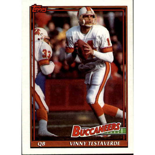 1991 Topps #491 Vinny Testaverde NM-MT Tampa Bay Buccaneers Football Card  Image 1