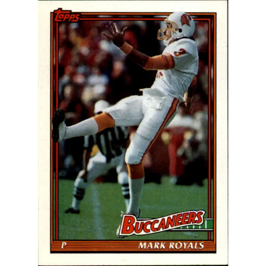 1991 Topps #492 Mark Royals NM-MT RC Rookie Tampa Bay Buccaneers Football Card  Image 1