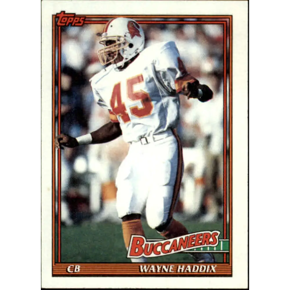 1991 Topps #498 Wayne Haddix NM-MT Tampa Bay Buccaneers Football Card  Image 1