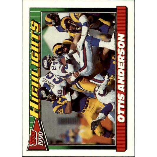 1991 Topps #5 Ottis Anderson NM-MT New York Giants Football Card  Image 1