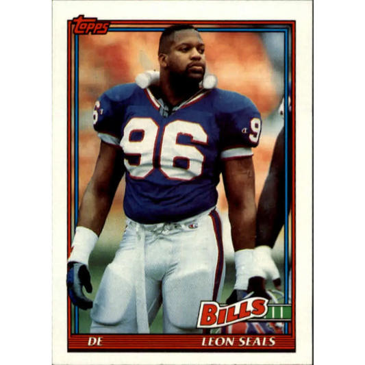 1991 Topps #50 Leon Seals NM-MT Buffalo Bills Football Card  Image 1