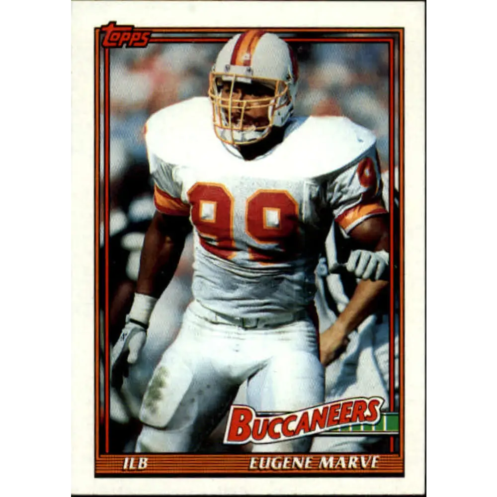 1991 Topps #500 Eugene Marve NM-MT Tampa Bay Buccaneers Football Card  Image 1