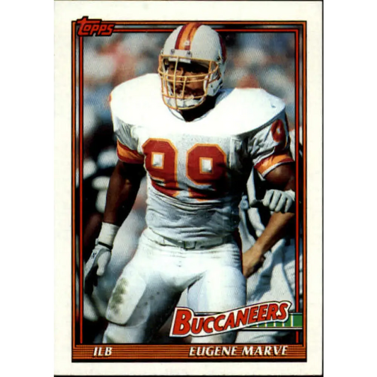 1991 Topps #500 Eugene Marve NM-MT Tampa Bay Buccaneers Football Card  Image 1