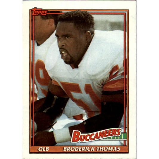 1991 Topps #501 Broderick Thomas NM-MT Tampa Bay Buccaneers Football Card  Image 1