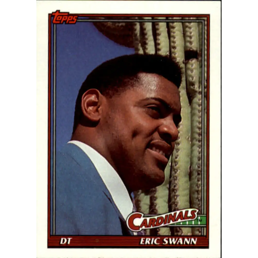 1991 Topps #502 Eric Swann NM-MT RC Rookie Phoenix Cardinals Football Card  Image 1