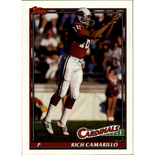 1991 Topps #504 Rich Camarillo NM-MT Phoenix Cardinals Football Card  Image 1