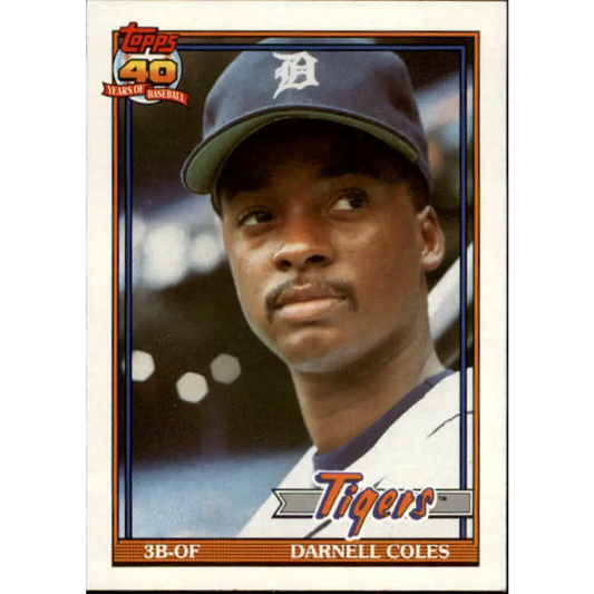 1991 Topps #506 Darnell Coles NM-MT Detroit Tigers Baseball Card  Image 1