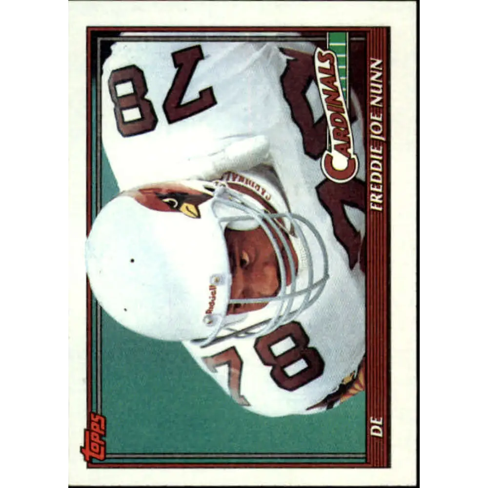1991 Topps #506 Freddie Joe Nunn NM-MT Phoenix Cardinals Football Card  Image 1