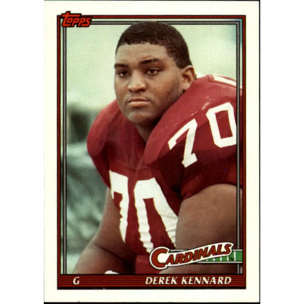 1991 Topps #510 Derek Kennard NM-MT Phoenix Cardinals Football Card  Image 1