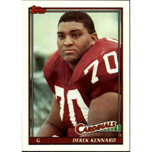 1991 Topps #510 Derek Kennard NM-MT Phoenix Cardinals Football Card  Image 1