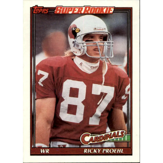 1991 Topps #511 Ricky Proehl NM-MT RC Rookie Phoenix Cardinals Football Card  Image 1