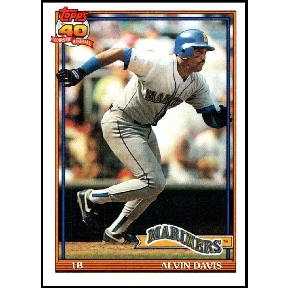 1991 Topps #515 Alvin Davis NM-MT Seattle Mariners Baseball Card  Image 1