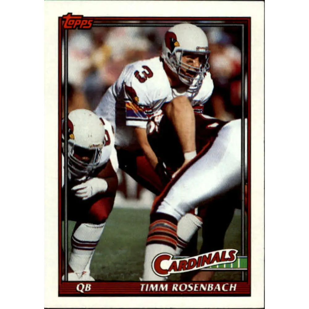 1991 Topps #515 Timm Rosenbach NM-MT Phoenix Cardinals Football Card  Image 1