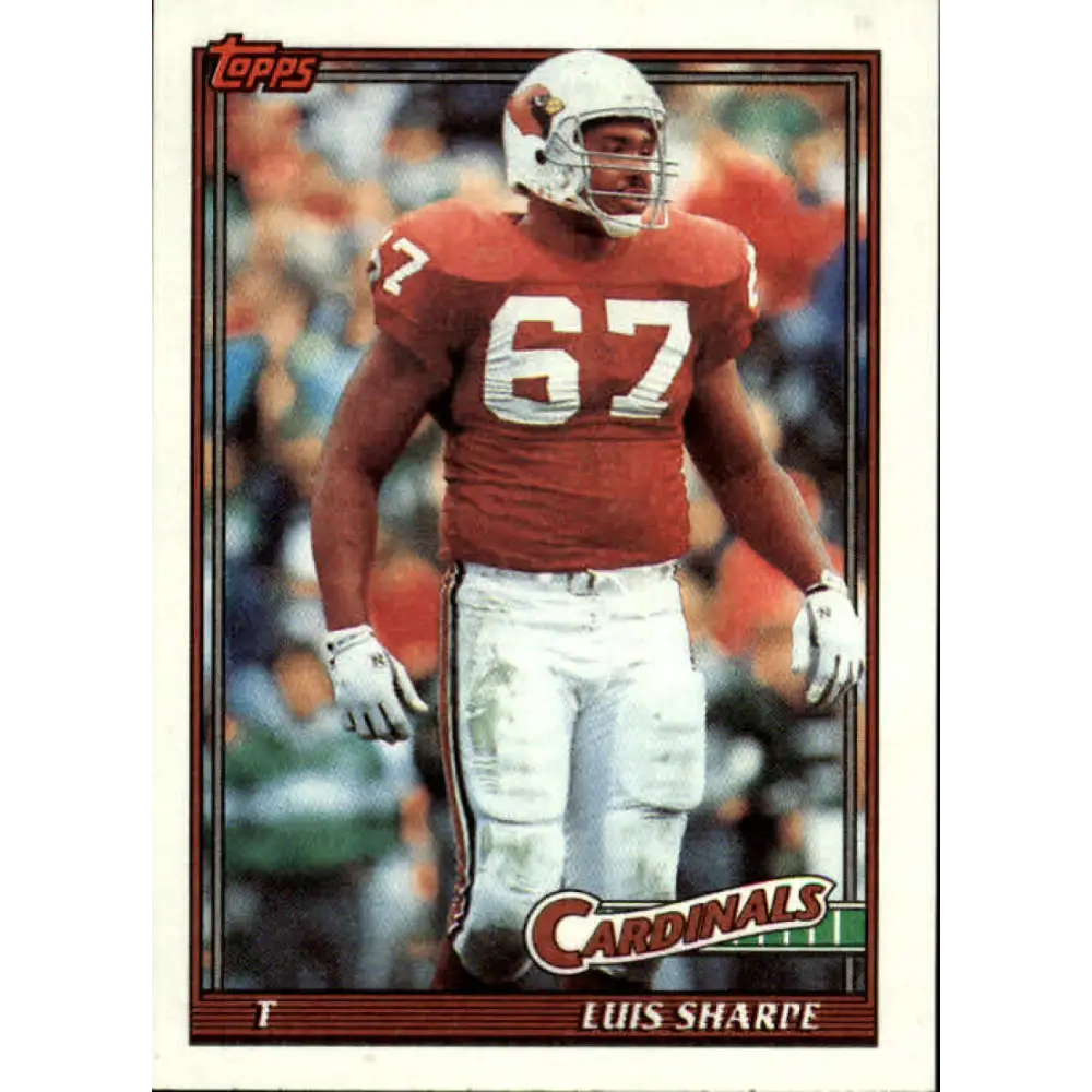 1991 Topps #519 Luis Sharpe NM-MT Phoenix Cardinals Football Card  Image 1